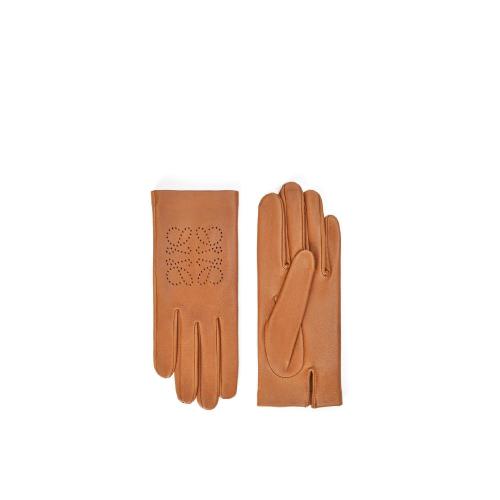  LOEWE罗意威 22年秋冬 女士 手套 Anagram gloves in lambskin K821246X01-2530