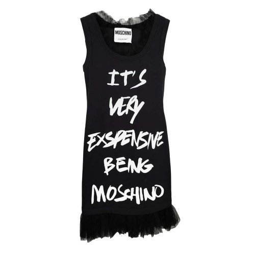 MOSCHINO/莫斯奇诺黑色女士连衣裙DJ04384262555