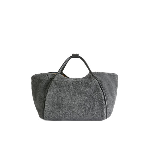 MaxMara/麦丝玛拉  女包 Mariniere系列 女士走秀款毛绒泰迪Tote包手提包 TMARIN5 001