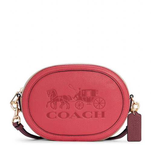 COACH/蔻驰 女士拼色马车印花单肩包斜挎包相机包女包 C4164IMSQO