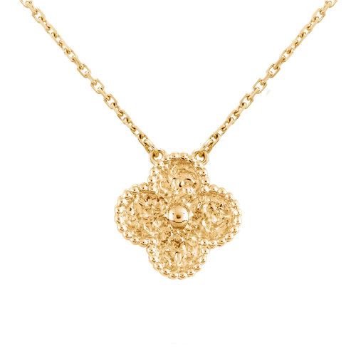 Van Cleef & Arpels/梵克雅宝 经典Vintage Alhambra系列 18k金黄金四叶草吊坠VCARO1IF00