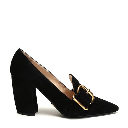 PRADA/普拉达 女士绒面皮革尖头高跟鞋 1S773L 008 F 085