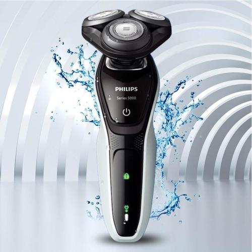 Philips/飞利浦 男士电动剃须刀全身防水净剃胡须刀刮胡刀 S5080 进口三刀头,全身水洗,干湿双剃