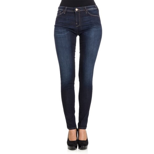  ARMANI JEANS/阿玛尼牛仔 女士蓝色粘胶纤维牛仔裤 6Y5J28 5D2EZ 1500 PLFSX