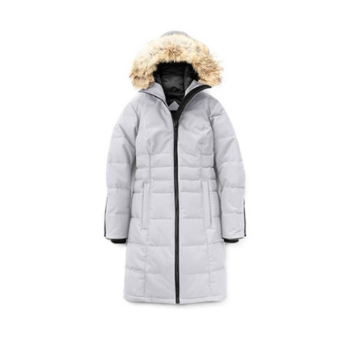 CANADA GOOSE/加拿大鹅  女士灰色经典时尚长款连帽毛领秋冬羽绒服外套 2573L 200