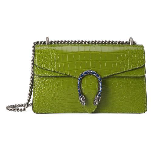  GUCCI古驰 22年秋冬 女士 Dionysus系列鳄鱼皮小号肩背包 400249 EZIGN 3560