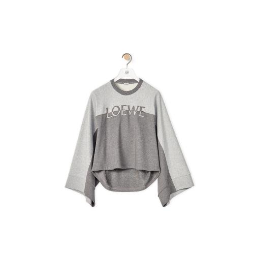  LOEWE罗意威 22年秋冬 女士 长袖T恤 LOEWE volume sweatshirt in cotton S359Y24X09-1369