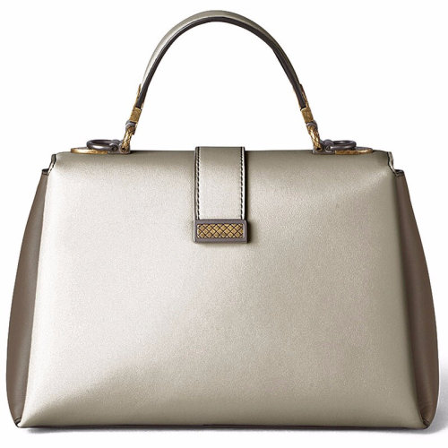 Bottega Veneta/葆蝶家 女包 女士手提包单肩包 银色 493690-VCGP0-1513