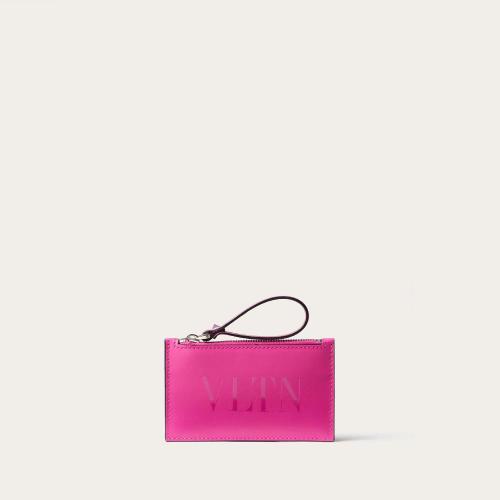  VALENTINO华伦天奴 22年秋冬 男士 卡包 PORTE-CARTES VLTN EN CUIR DE VEAU 1Y0P0540CCVUWT