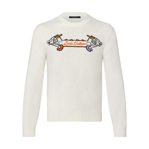  LV路易威登 22年秋冬 LV x NIGO联名 LV2 男士 针织衫 嵌花提花图案山羊绒圆领衫 1A9GO6 1A9GO5 1A9GO4 1A9GO7 1A 预定商品2-6周发货