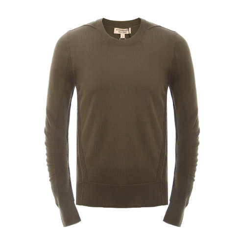 BURBERRY/博柏利 burberry服装 羊毛深绿色圆领男士羊毛衫 男士针织衫/毛衣 80061361