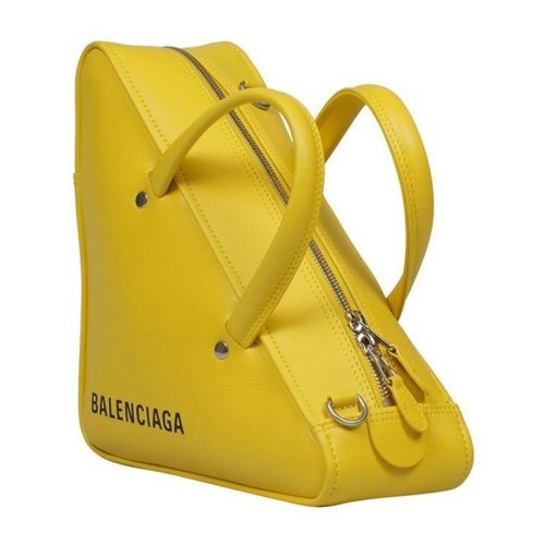Balenciaga/巴黎世家 女包 品牌字母LOGO 女士经典时尚皮质三角斜挎手提包 476975C8K029000