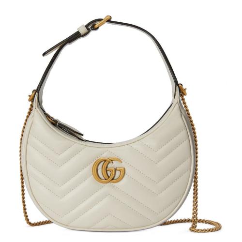  GUCCI古驰 22年秋冬 女士 GG Marmont系列半月造型迷你手袋 699514 DTDHT 9022