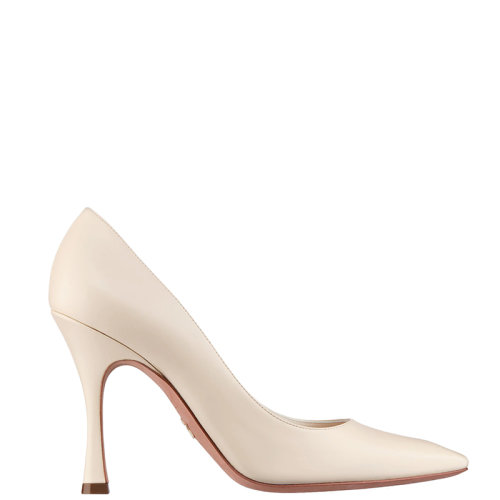 DIOR/迪奥 22年早春新款 ATTRACT系列 女士白色小牛皮钻石形尖头高跟鞋KCP932VSO_S03W