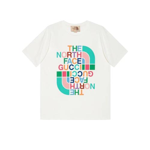  GUCCI古驰 22年秋冬 女士 The North Face x Gucci联名系列棉质T恤 615044 XJDYV 9095