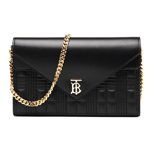 BURBERRY/博柏利21新品翻盖羊皮革女士单肩包链条包8026007