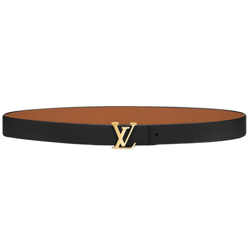 Louis Vuitton/路易威登 Parnasséa系列 女士黑色/棕色金扣30毫米双面腰带M9521W