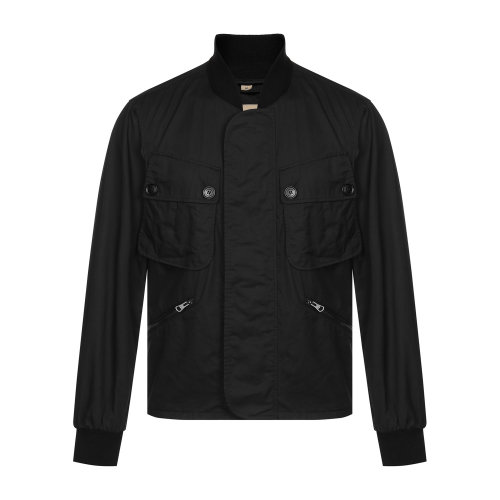 BURBERRY/博柏利 巴宝莉 男装 夹克 burberry服装 纯棉 立领 拉链 男士夹克 外套 上装瑕疵特卖（陈列痕迹，不影响使用）