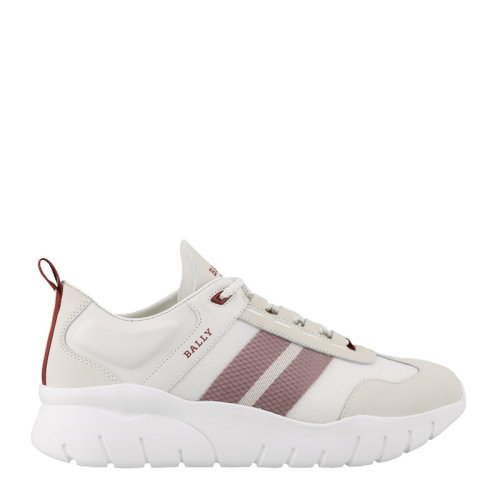 BALLY 巴利 男士 鞋靴  白色低帮系带字母LOGO标志休闲运动鞋 男士休闲运动鞋