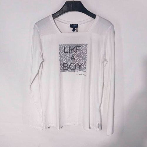 ARMANI JEANS/阿玛尼牛仔 女士长袖T恤（瑕疵折扣）