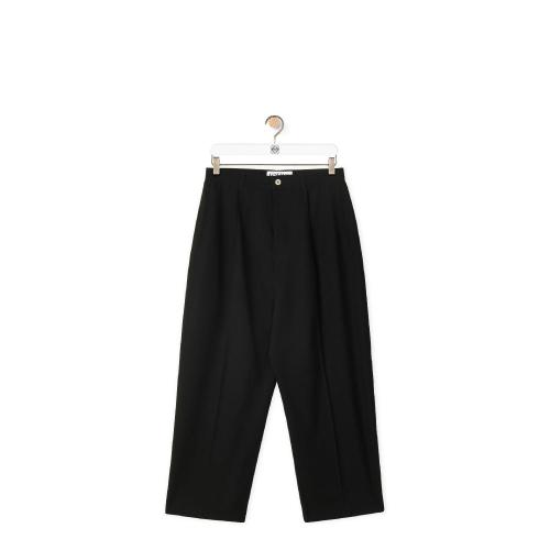  LOEWE罗意威 22年秋冬 男士 休闲裤 Single pleat trousers in wool H526Y04WAM-1100