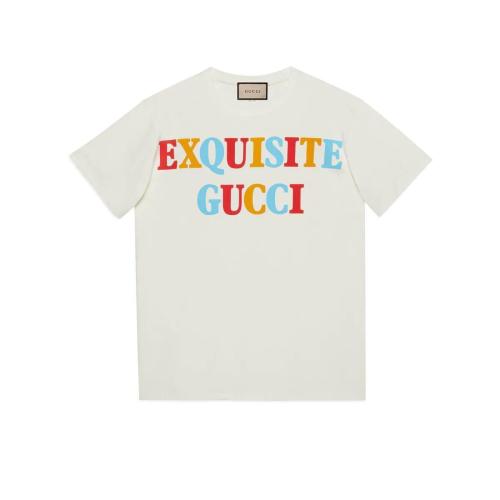  GUCCI古驰 22年秋冬 女士 重磅针织棉T恤 717422 XJEXG 9095