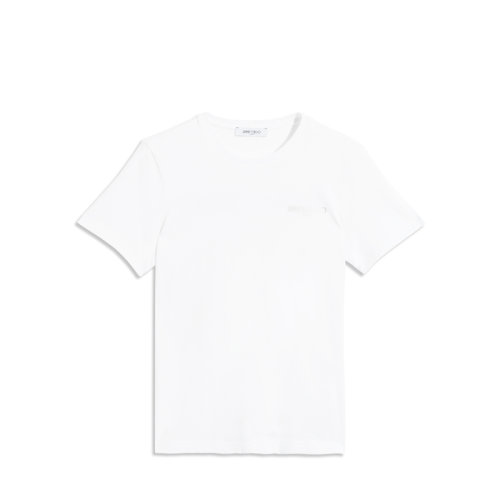 Jimmy Choo/周仰杰 JIMMY CHOO TSHIRT系列 女士 白衣拼银色字体 短袖T恤 028JIMMY CHOO TS009