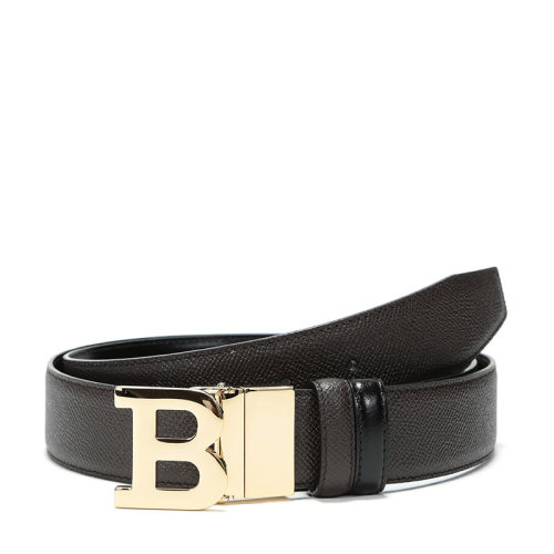 BALLY/巴利 男士皮质扳扣式双面皮带腰带 B BUCKLE 35 M