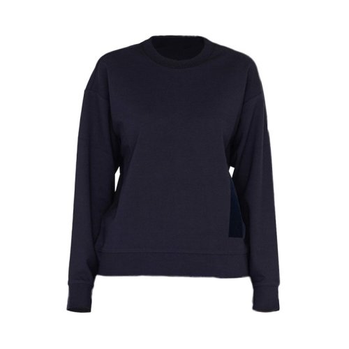  Emporio Armani/安普里奥阿玛尼 女士深蓝色粘胶纤维卫衣 6K2M7N 2JRIZ 0918 PLFSX