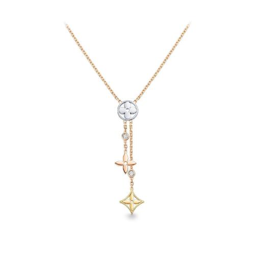  LV路易威登 22年秋冬 女士 项链 IDYLLE BLOSSOM 1*w*8K金钻石项链 Q94329 预定商品2-8周发货