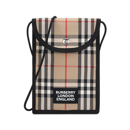 BURBERRY/博柏利【22春夏新款】男女通用款织物颈部挂包单肩斜挎包 80266641