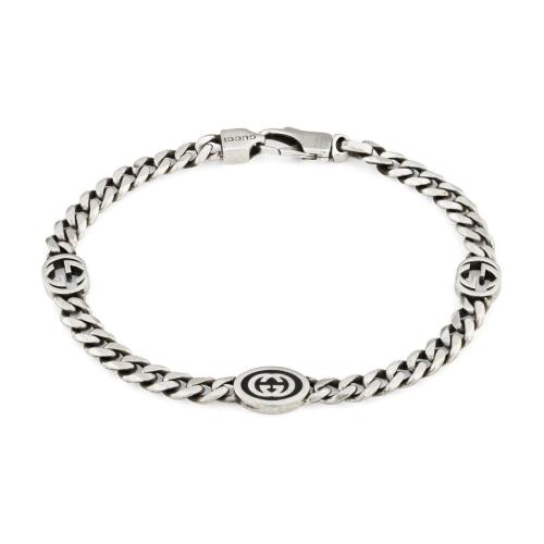  GUCCI古驰 22年秋冬 男士 互扣式双G手镯 678660 J8410 8191 预定商品2-6周发货