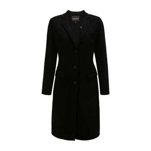  Emporio Armani/安普里奥阿玛尼 女士黑色羊绒大衣 8N2L43 2NXRZ 0999 PLFSX