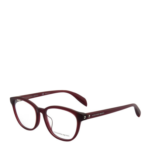 Alexander McQueen/亚历山大麦昆 女士经典方形镜框平光镜近视眼镜AM0077OA-003