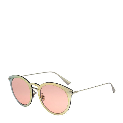 DIOR/迪奥 时尚 复古 合金 全框 猫眼 圆框 女士太阳镜 反光镜片 墨镜 眼镜 DIORULTIMEF 53mm DIOR 迪奥