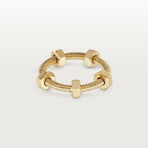  CARTIER 22年秋冬 女士 戒指 Ecrou de Cartier戒指 18K黄金