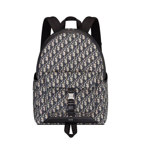 DIOR/迪奥 22新款EXPLORER系列 男士经典米色黑色老花提花面料双肩背包1ESBA012YKY_H27E