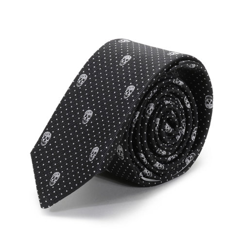 Alexander McQueen/亚历山大麦昆  男士桑蚕丝领带 184303 4Q053