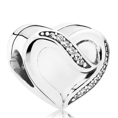 PANDORA/潘多拉 心中爱的丝带锆石串珠791816CZ