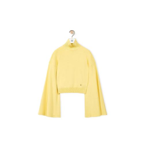  LOEWE罗意威 22年秋冬 女士 针织衫 Bell sleeve sweater in viscose S540Y14KAA-8100