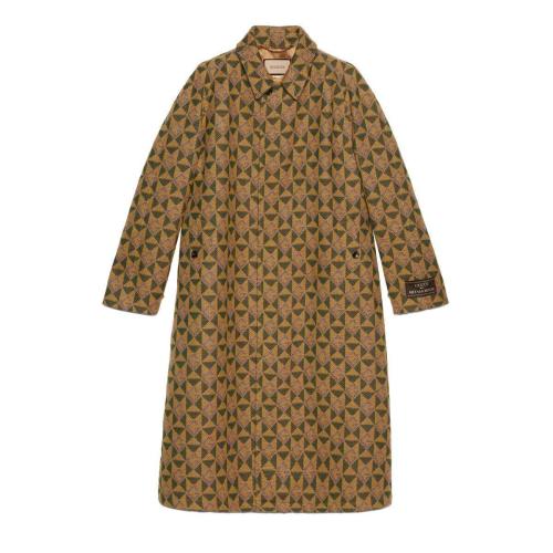  GUCCI古驰 22年秋冬 男士 G菱形羊毛大衣 710537 ZAKI3 7040