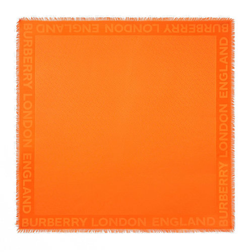 BURBERRY/博柏利 专属标识丝毛混纺提花大号方巾80148751