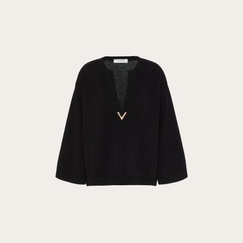  VALENTINO华伦天奴 22年秋冬 女士 针织衫 PULL EN CACHEMIRE VGOLD XB3KCC1068W0NO