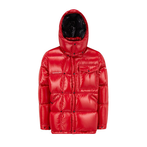 Moncler/蒙克莱 22年秋冬新款 Maya 70系列FRGMT藤原浩合作款 男女同款樱桃红色尼龙面料Anthemium短款羽绒夹克H209U1A00010M214945R