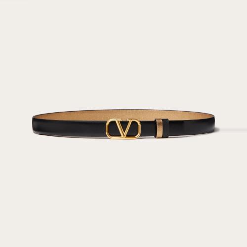  VALENTINO华伦天奴 22年秋冬 女士 腰带 CEINTURE RéVERSIBLE VLOGO SIGNATURE EN CUIR DE VE