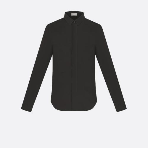  DIOR迪奥 22年秋冬 男士 长袖衬衫 衬衫-黑色棉府绸小蜜蜂刺绣 433C529B1581_C901 预定商品1-3周发货