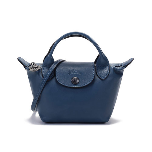 Longchamp/珑骧女士LE PLIAGE CUIR系列迷你款羊皮短柄手提单肩斜挎包饺子包 10147 757