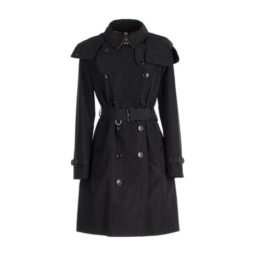 BURBERRY/博柏利  巴宝莉女装 Trench系列 女士时尚双排扣束腰连帽秋冬风衣 80061111