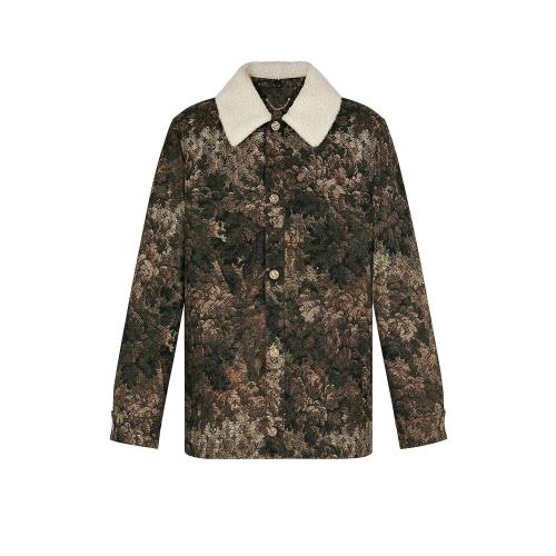  LV路易威登 22年秋冬 男士 夹克 挂毯图案羊毛领三合一牛仔夹克 1A8HK4 1A8HK5 1A8HK1 1A8HK6 预定商品2-8周发货