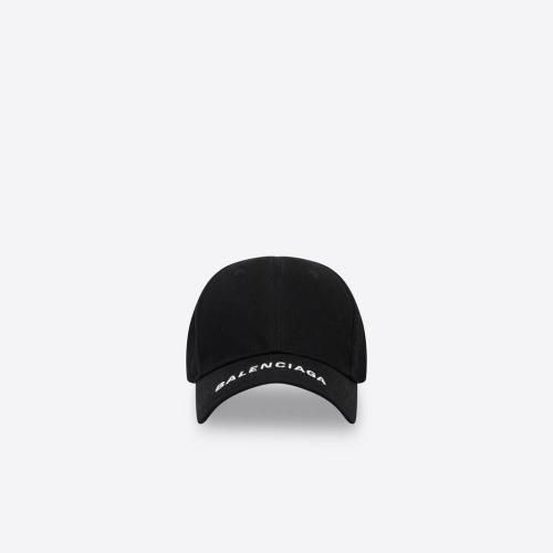  BALENCIAGA巴黎世家 22年秋冬 男士 帽子 Logo Visor Cap in Black 531588410B21077